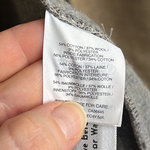 MADEWELL Stanza Herringbone Coat Wool Blend Camel Color Size XL - Picture 10 of 16